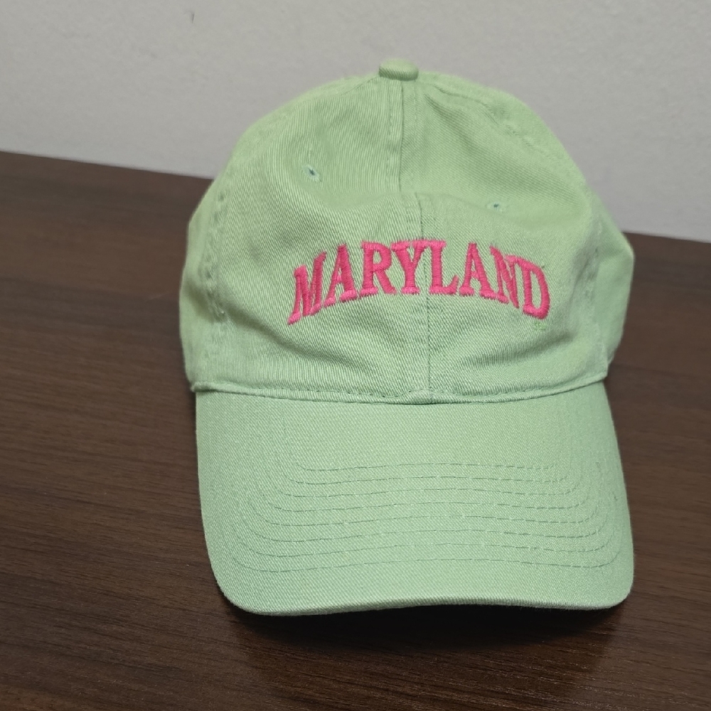 Legacy Green and Pink Hats with Embroidered Design